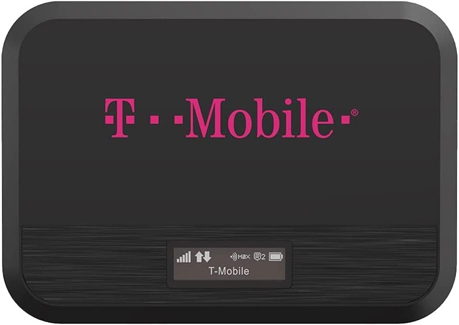 T-Mobile Franklin T9 side view highlights slim profile for portable hotspot use.