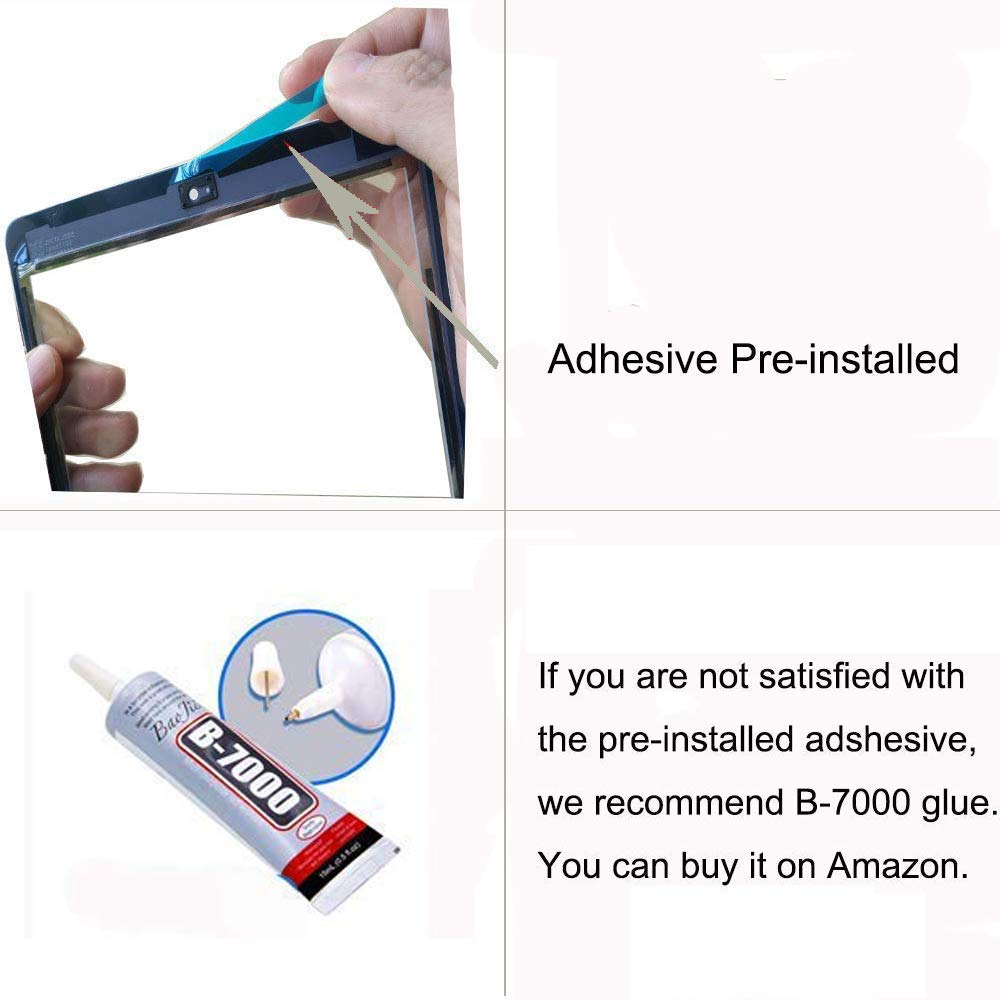 T Phael included tools and pre-installed adhesive for easier installation