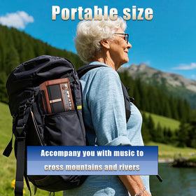 T.TAOMI Retro Radio camping use shown for outdoors