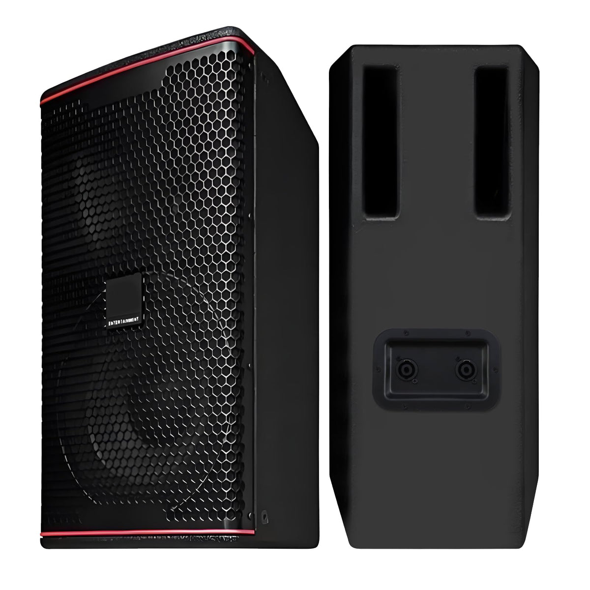T Tulead installed on speaker cabinet demonstrating secure fit and professional appearance