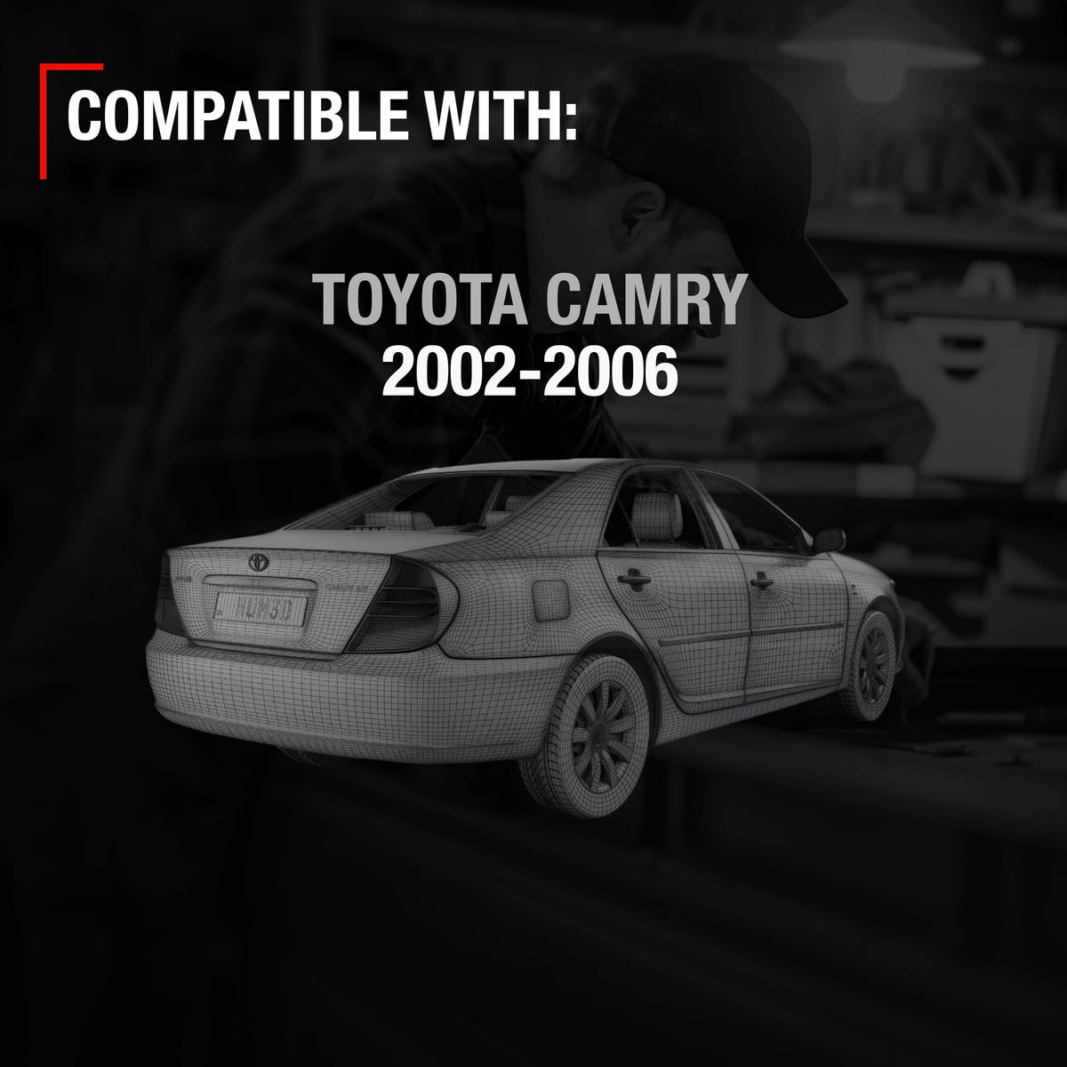 T1A left-side grille for Camry 2002-2006 ready for installation