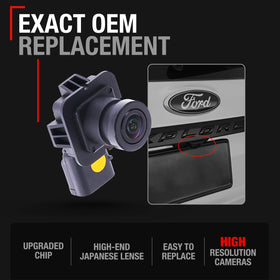 T1A rear camera rear connector close-up, ensures plug-and-play compatibility
