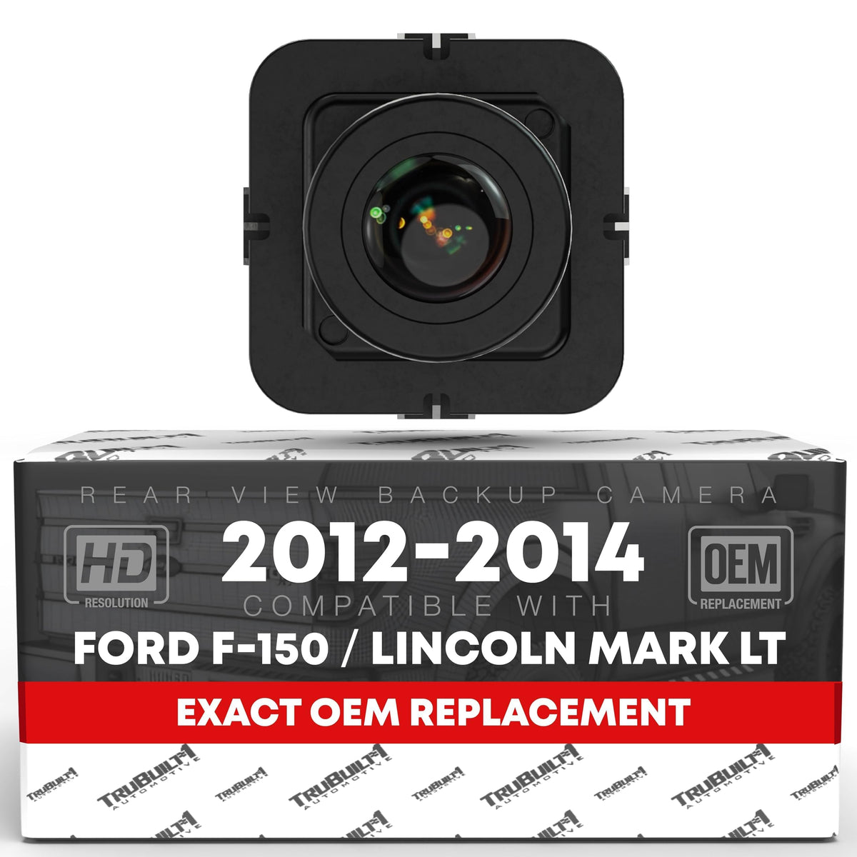 T1A rear view camera for Ford F-150 product photo highlighting OEM fit