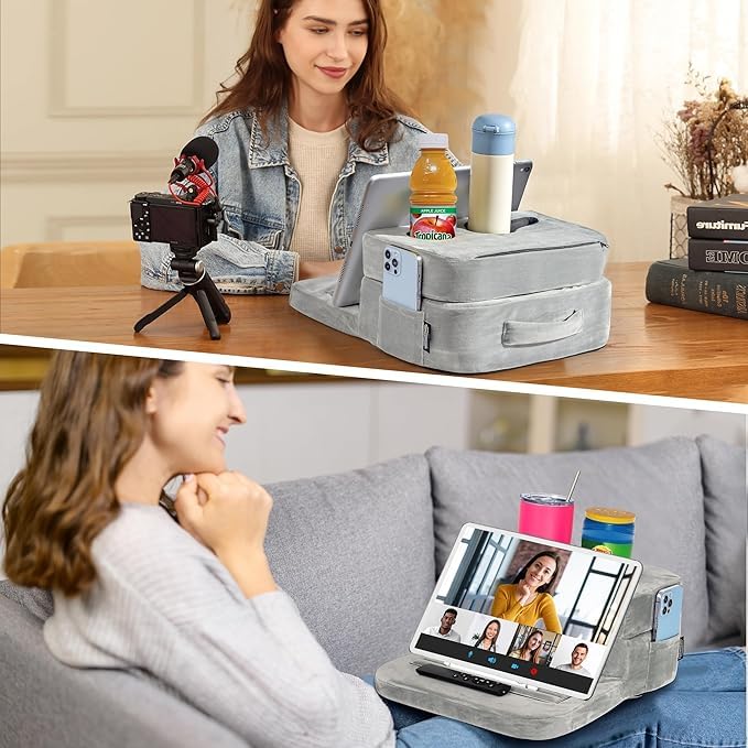 TabCouchCaddy side profile showing compact size for portability benefit