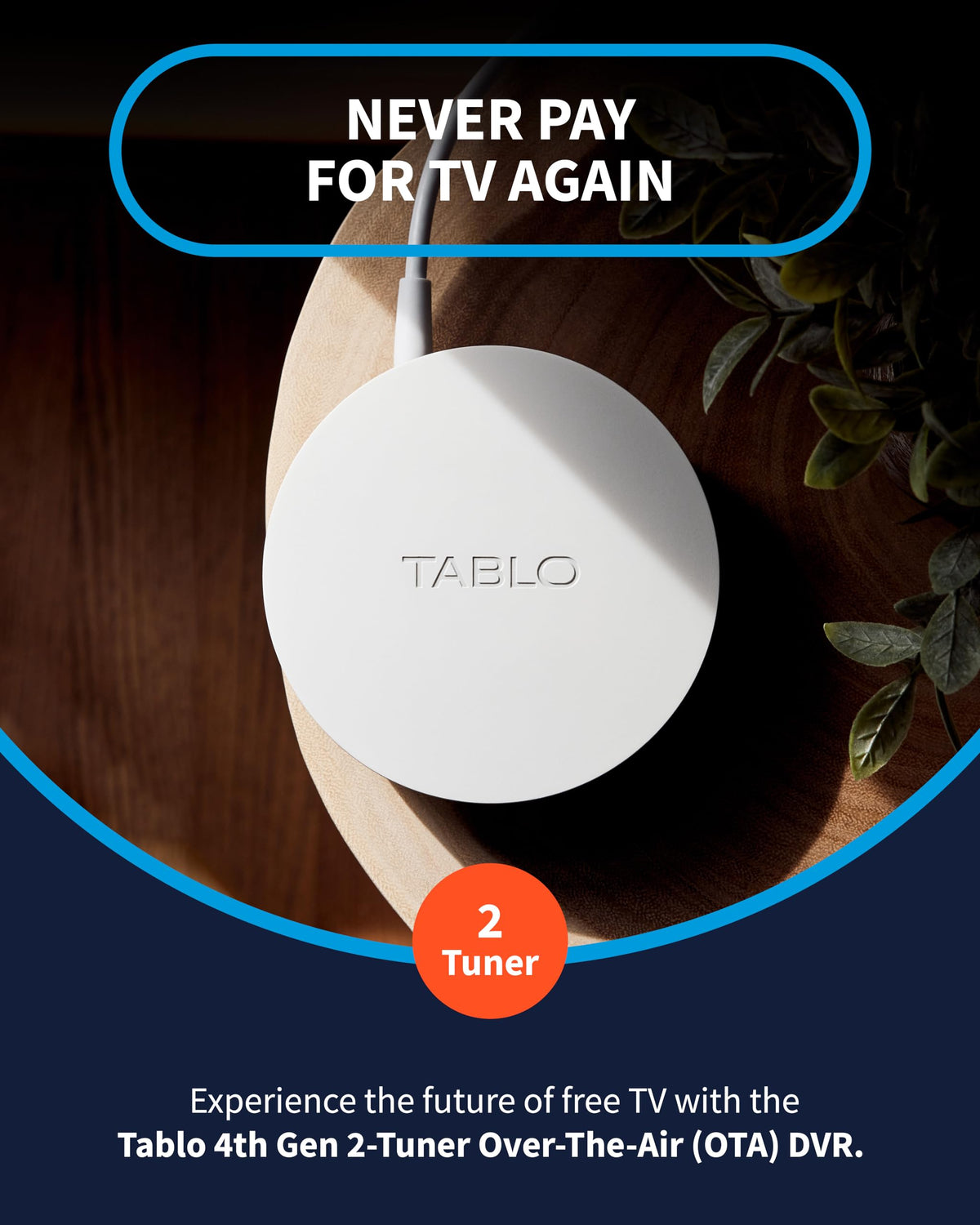 Tablo 4th Gen back panel highlights ports for antenna and network connectivity