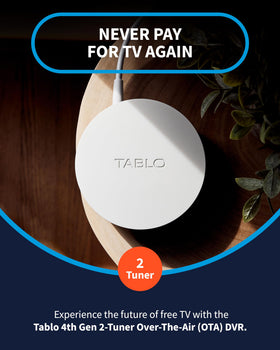 Tablo 4th Gen back panel highlights ports for antenna and network connectivity