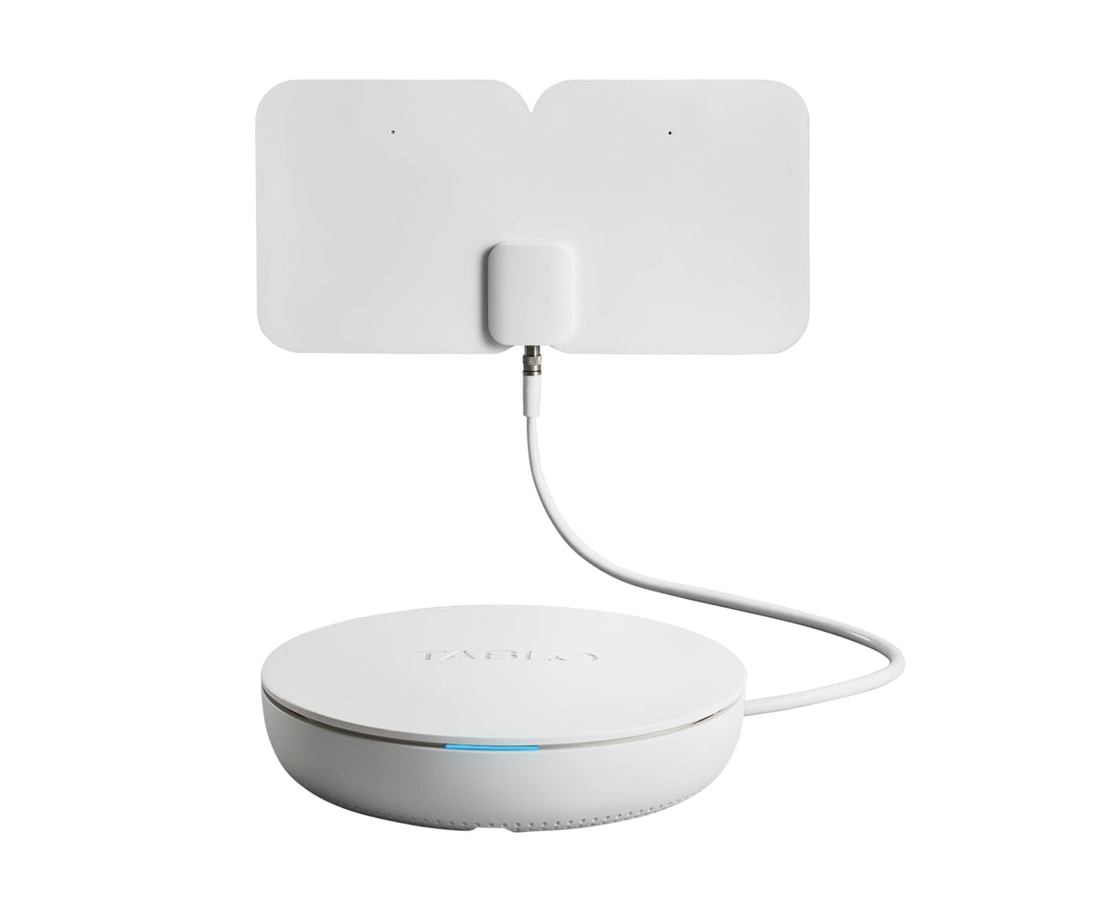 Tablo 4th Gen DVR front view for seamless live TV recording.