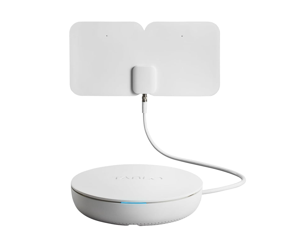 Tablo 4th Gen DVR front view for seamless live TV recording.