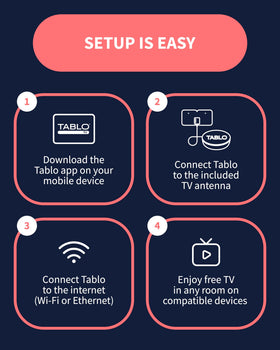 Tablo external USB up to 8TB expands your recording library.