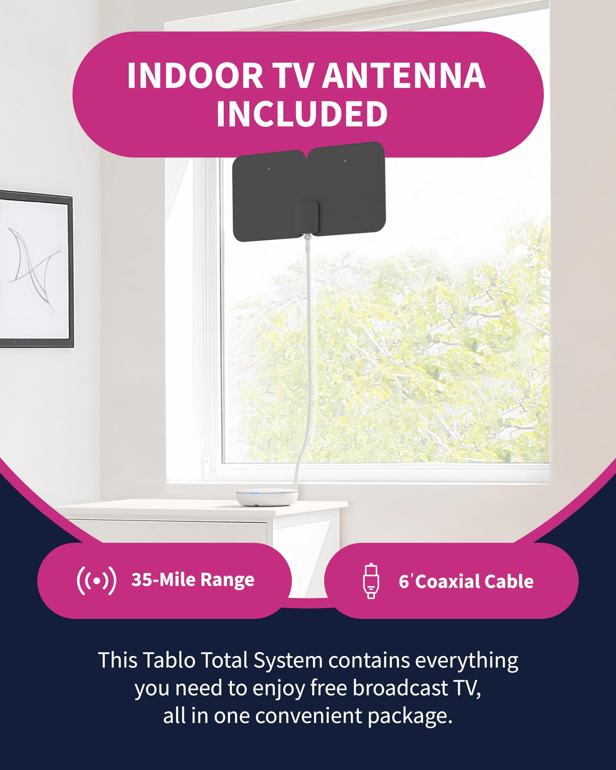 Tablo mobile app enables channel scan and scheduling.