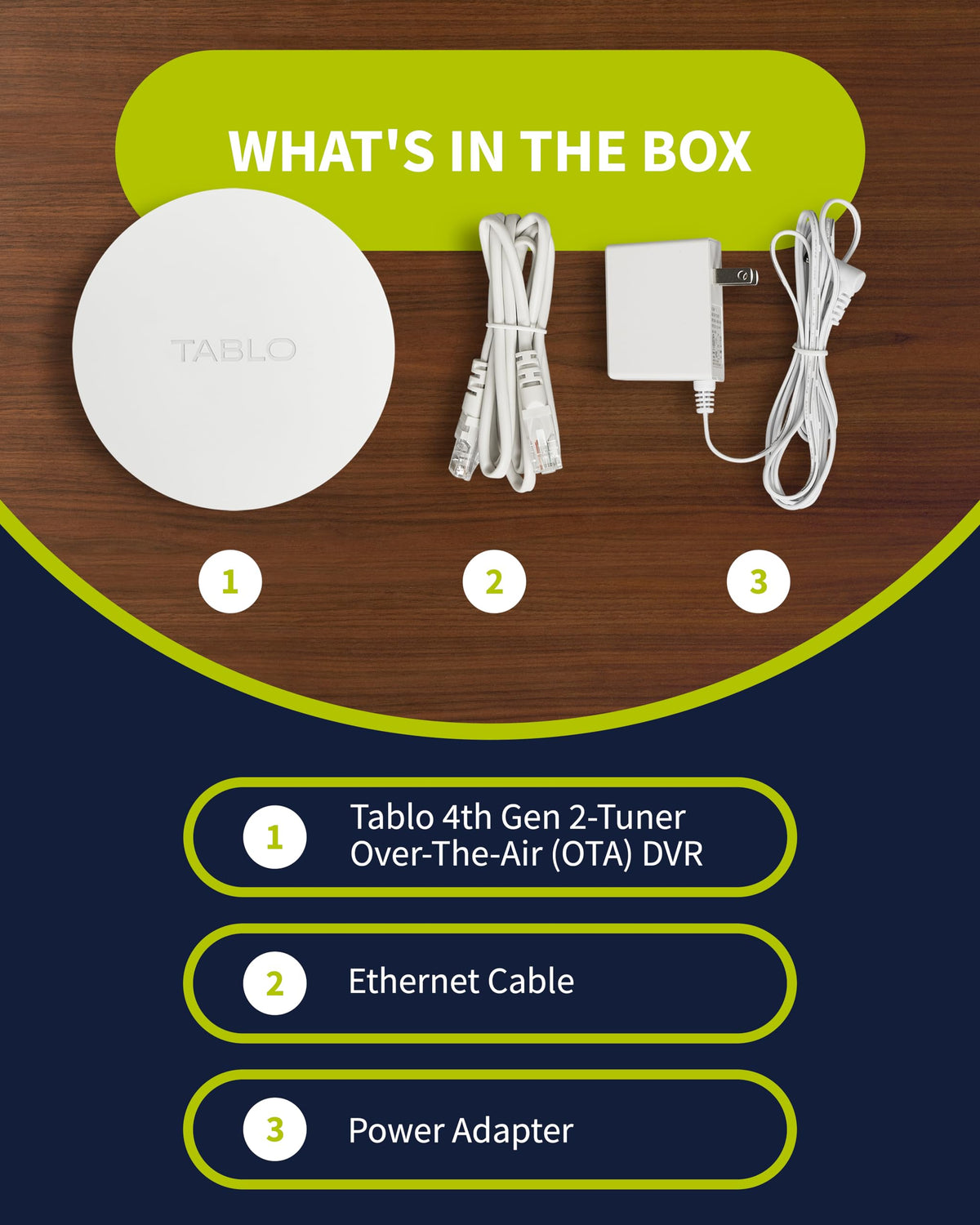 Compact Tablo streaming to various devices via Wi-Fi