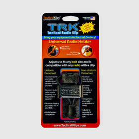 TRK retention band keeps radio secure during action