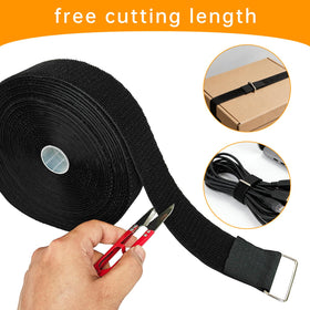TACVEL easy-thread buckle strap demonstrated for quick securing.