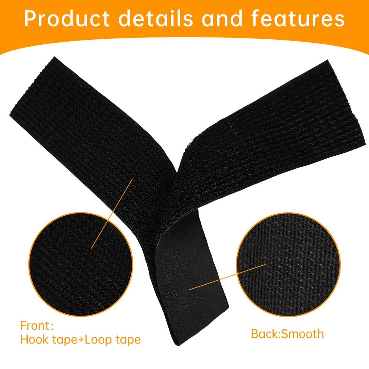 TACVEL sew-on-ready nylon strap shown for permanent mounting.