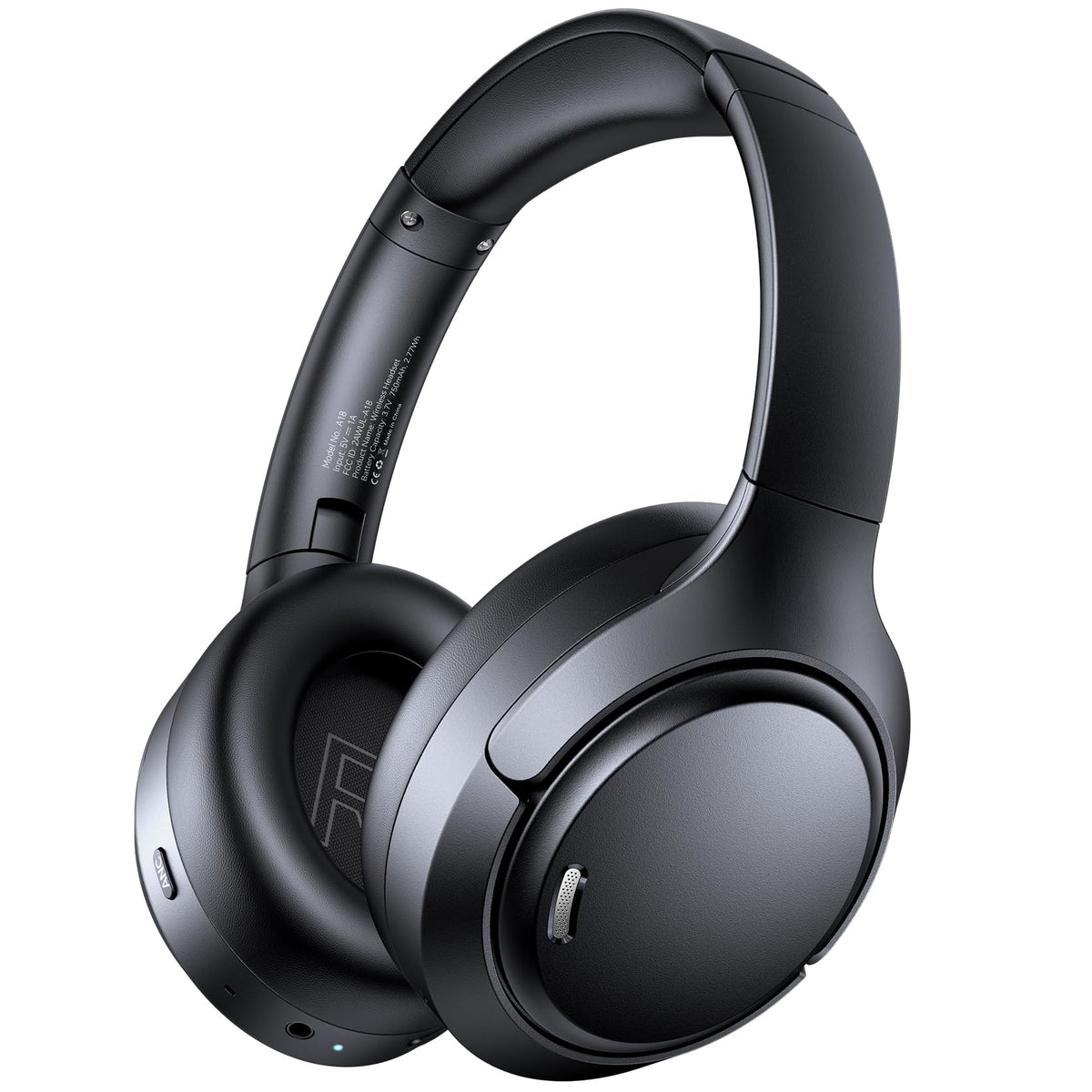 TAGRY A18 headphones front view highlighting hybrid ANC for immersive listening