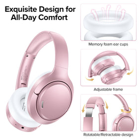 TAGRY Bluetooth 6.0 headphones with fast pairing and stable connection
