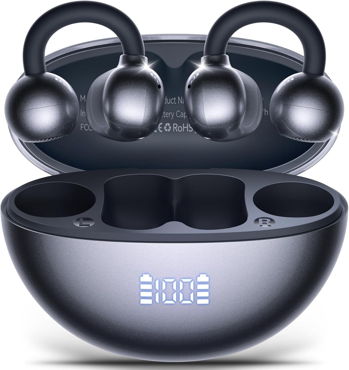 TAGRY H37 front packaging showing earbuds and case, showcasing premium design and features