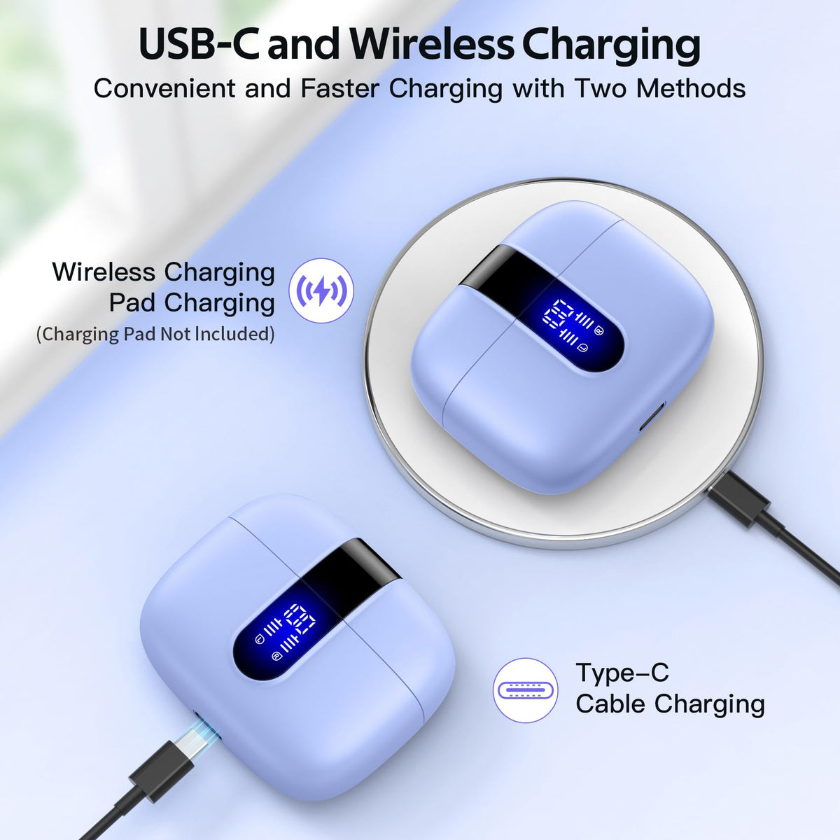 TAGRY LED power display on case showing charge levels for easy monitoring