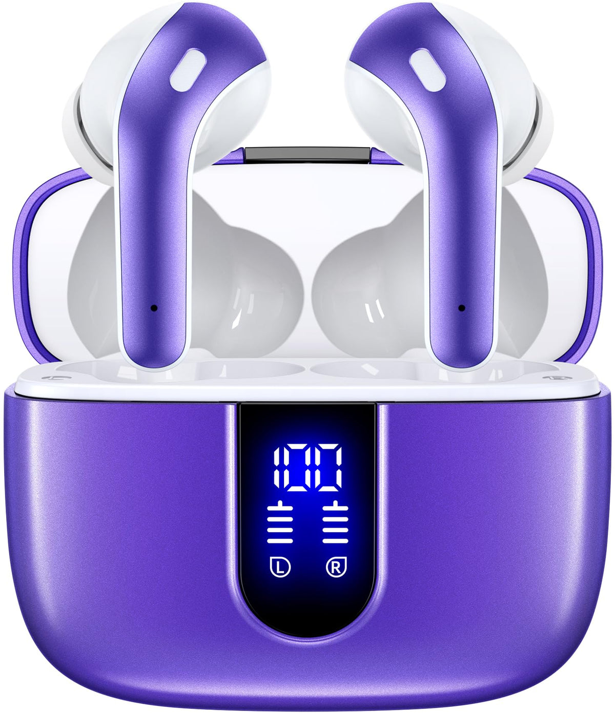 TAGRY X08 charging case front view showing compact design and portability