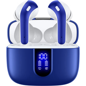 TAGRY front packaging showing earbuds and charging case, highlighting portability