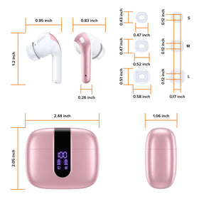 TAGRY earbuds and case on desk highlighting everyday use and convenience