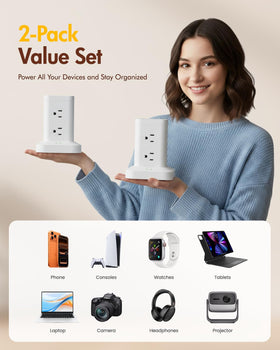 TAGZILO in dorm room powering multiple devices to simplify student charging needs