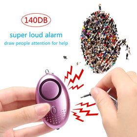 Taiker personal alarm five-pack side view showing portable size for on-the-go protection.