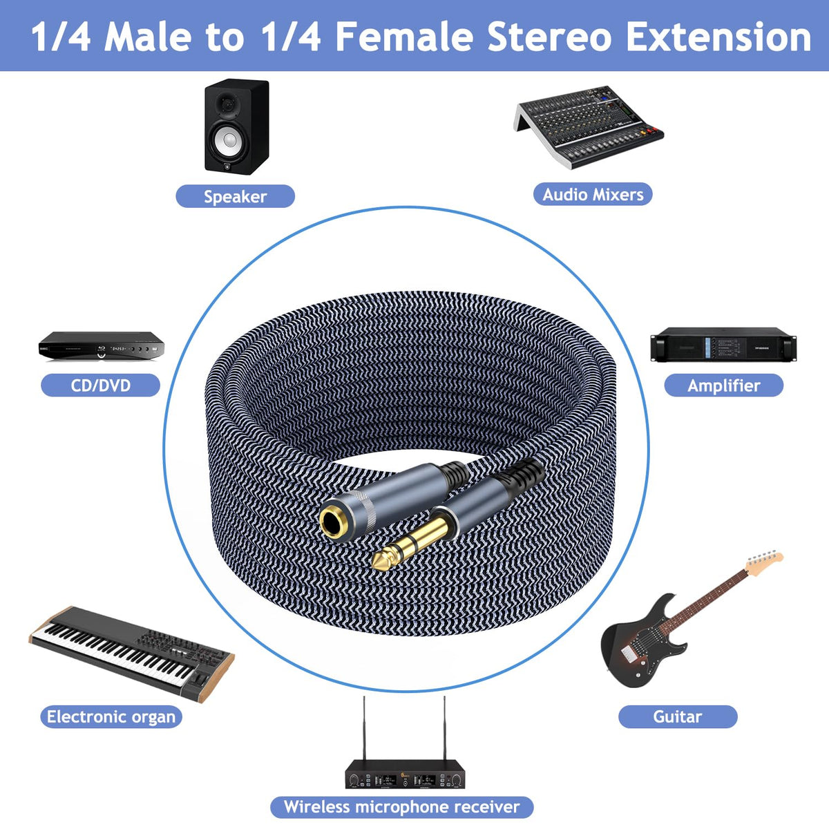 TAISUSAN shielded design reduces EMI/RFI interference for clearer sound.