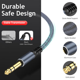 TAISUSAN gold-plated connectors minimize signal loss in live or studio use.