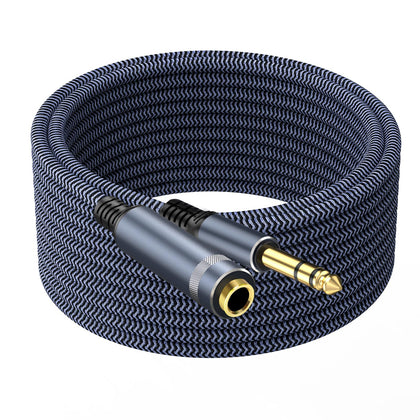 TAISUSAN quarter-inch extension cable with gold-plated connectors for clear audio.