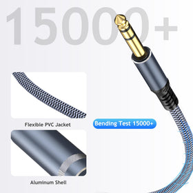 TAISUSAN 1/4 inch cable with tangle-free soft PVC jacket.