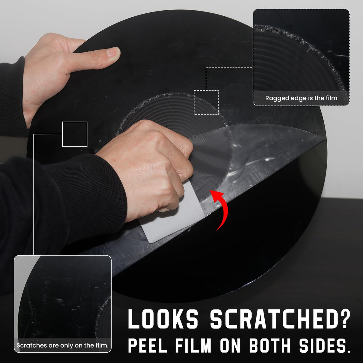 TAKMORK slipmat supports 33 1/3 and 45 rpm records for accurate playback