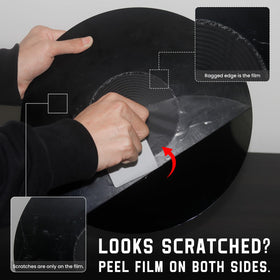 TAKMORK slipmat supports 33 1/3 and 45 rpm records for accurate playback