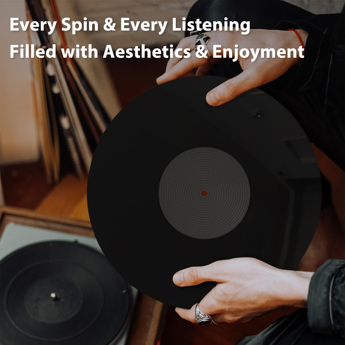 TAKMORK antistatic slipmat minimizes static and protects records