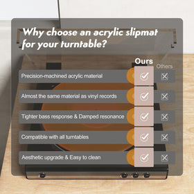 TAKMORK orange glow adds style while preserving vinyl clarity.