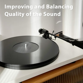 TAKMORK 12in slipmat fits standard decks for cleaner audio