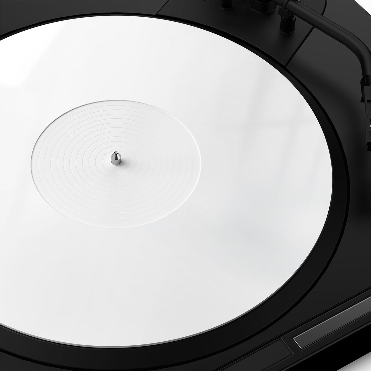 TAKMORK turntable mat white appearance enhances a modern setup with a clean, minimalist look.