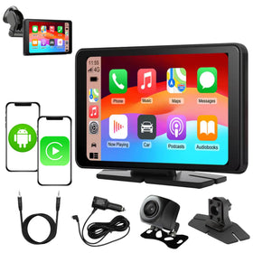 TAKTORA front panel display showing CarPlay interface and easy access