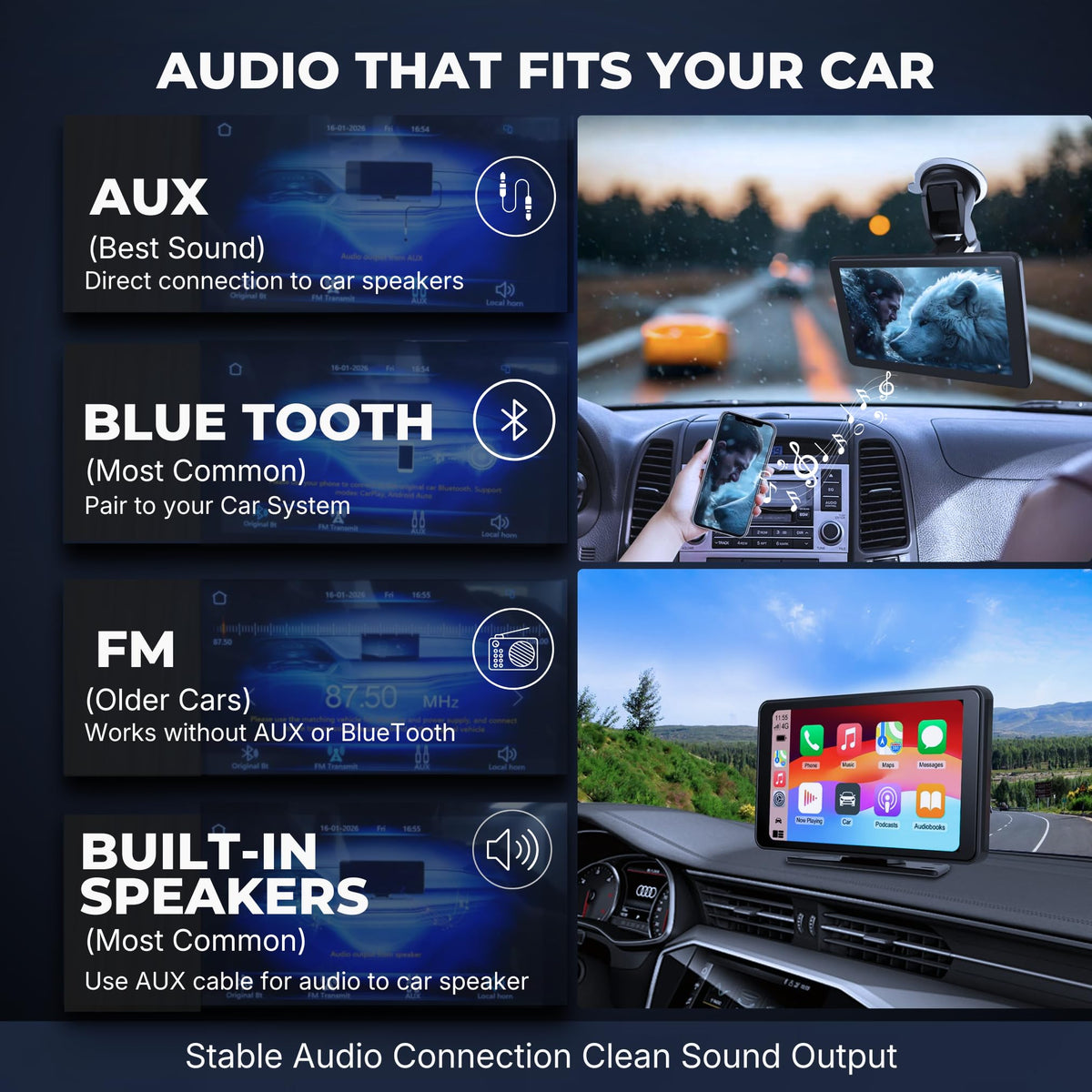 TAKTORA touchscreen close-up highlighting responsive controls and clarity
