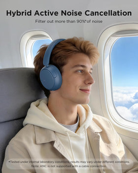 TALIX H30 earcup close-up with memory foam pad, illustrating comfort for long listening