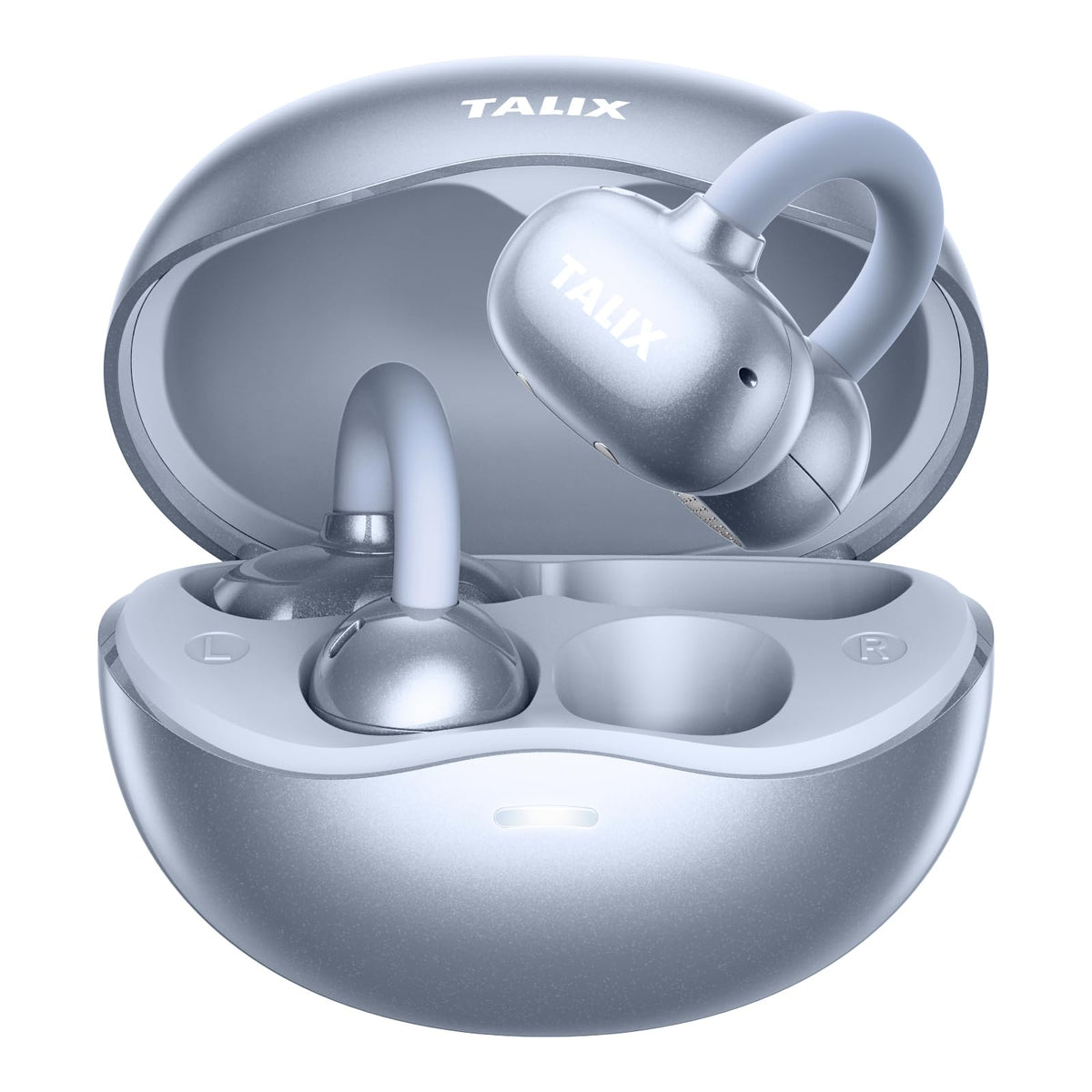TALIX X6 clip-on design for secure, comfortable open-ear listening during workouts.