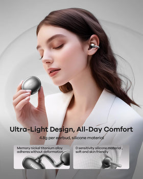 TALIX X6 clip-on open-ear fit ideal for workouts