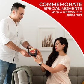 Talking Cross Bible Button supports scripture memory and study routine