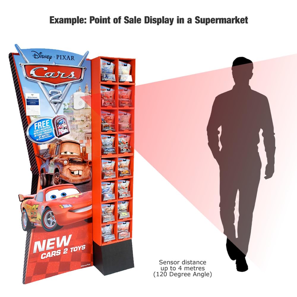 Talking Products Halloween decor adds spooky ambience with voice playback.