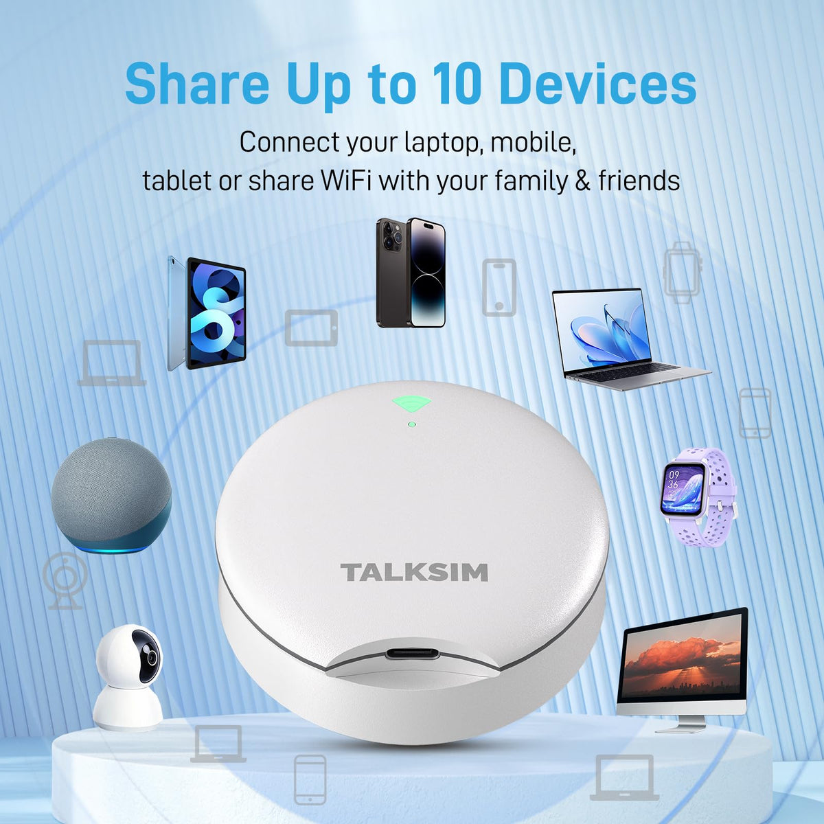 TALKSIM UFO textured casing detail that improves grip and durable handling