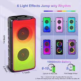 TAMPROAD A67 colorful LED light show synced to music for lively atmosphere