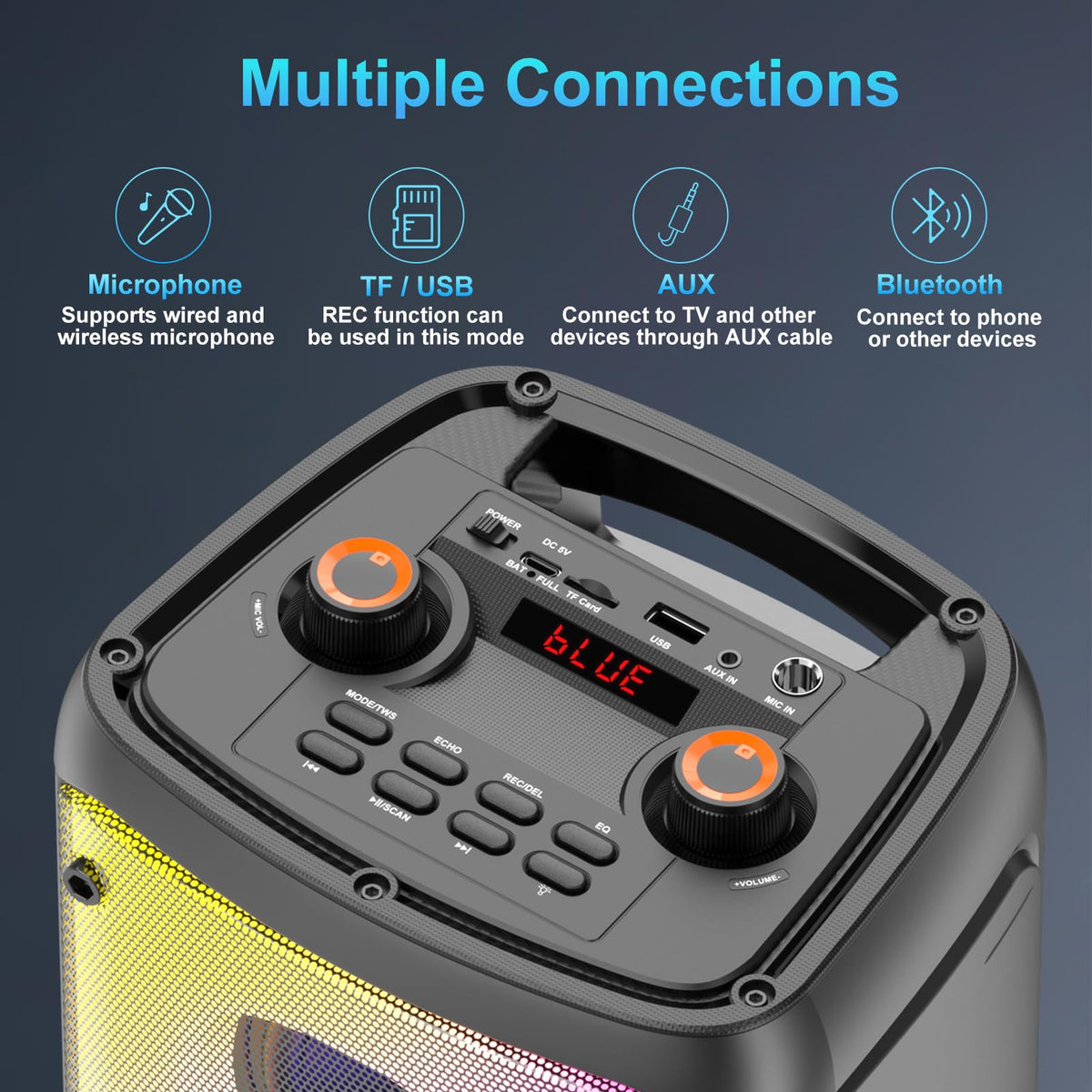 TAMPROAD Q55 Bluetooth 5.0 ensures fast, stable wireless connection.