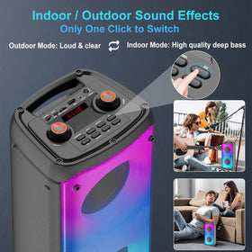 TAMPROAD Q55 USB/TF/AUX ports enable flexible playback.
