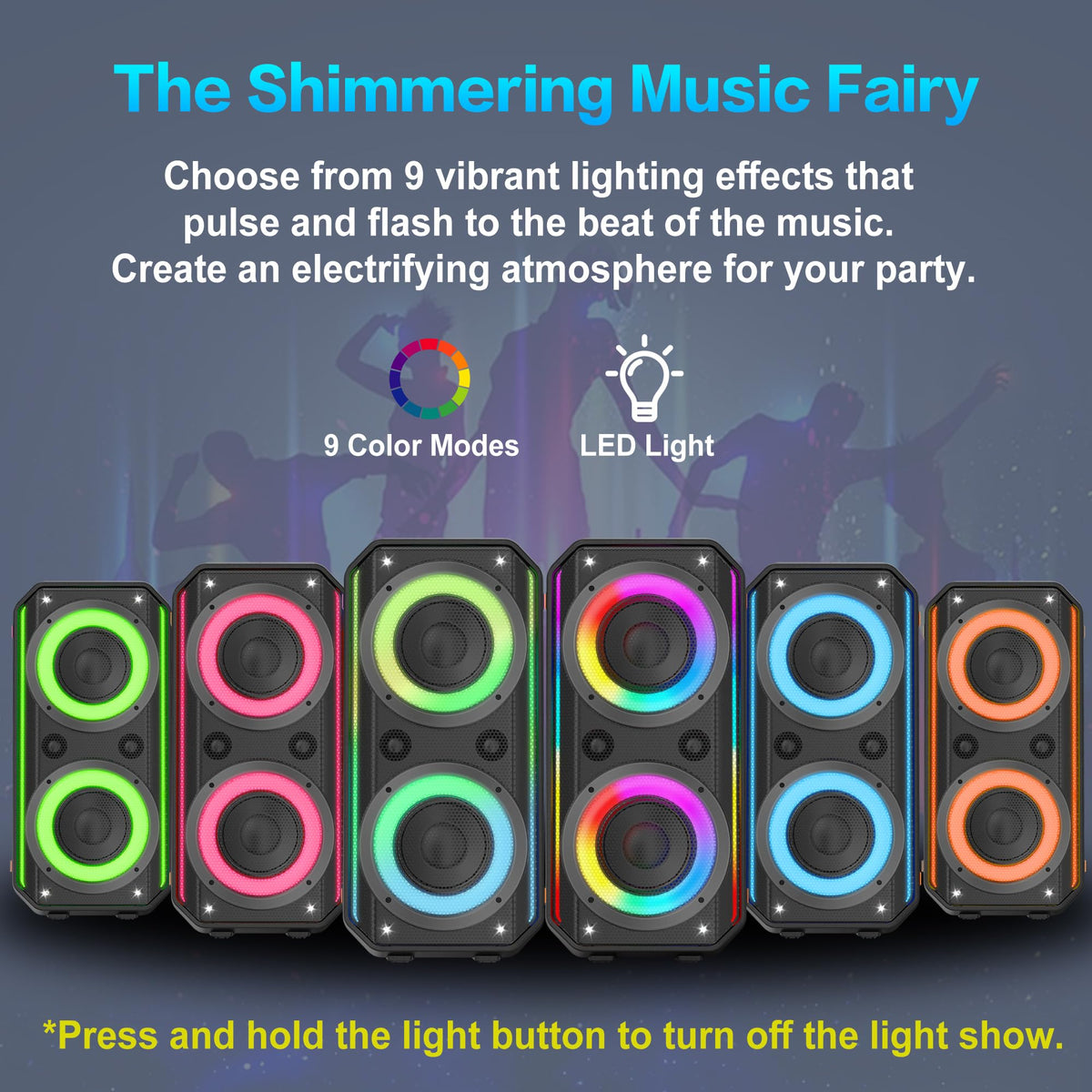TAMPROAD Q66 LED light show enhances any dance floor.