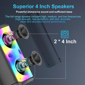TAMPROAD two speakers with TWS for immersive, wide stereo sound.